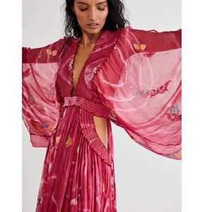 FILLYBOO madame butterfly dress and matching scarf NWT